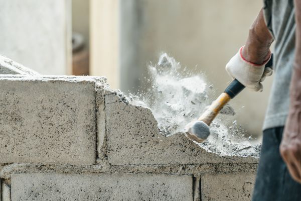 Block Wall Demolition in Edison